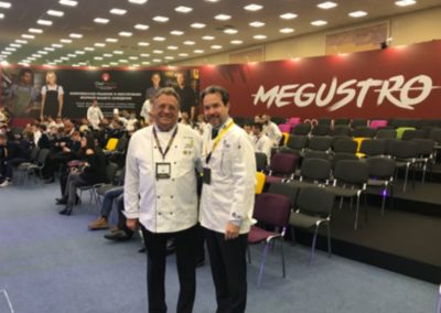 En Megustro, San Petersburgo, con Victor Belyaev, Presidente de los Chefs de Rusia y jefe de cocina del Kremlin durante 30 años