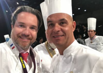 Con Jerome Bocuse, en la edicón 2019 del Bocuse d’Or